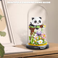 Miniatyrbilde 2 av 5: Ugle Blomsterbukett Byggesett for Voksne, Dyr Blomster Planter Dekor med Støvdeksel, Bursdagsgave Byggeleke for Gutter Jenter, 1123 STK Mini