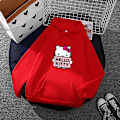 Miniatyrbild 4 av 5: Cartoon Sanrio Hello-kitty Söt Hoodie För Kvinnor Koreanska Flickor Mode Tröja Vår Och Höst Modell Kläder Casual Långärmad L L White