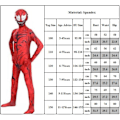Miniatyrbild 5 av 5: The Amazing Spider-Man Carnage Cosplay Kostym Barn Pojkar Kläder Carnag Carnage 3-4Years = EU92-98