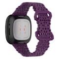 Miniatyrbillede 5 af 5: Byte af hul rem til Fitbit Versa 4/Versa 3/Sense 2/Sense Watch tilbehør (mørklilla)
