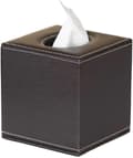 PU Læder Papirholder, Vævsæske, Ansigtsvævsæske (Brun)
