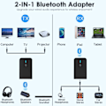Miniatyrbillede 2 af 5: Bluetooth 5.0 Sender/Modtager til TV til Bluetooth Hovedtelefoner[qb]