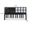Miniatyrbillede 4 af 5: WORLDE PANDAMINI USB MIDI-controller Professionel 25 Keyboard