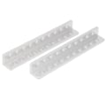 Pikkukuva 1 / 8: 10-reikäinen L-muotoinen palkki alumiini 3103-0010-0088 Teollisuusrobotin lisävarusteet 12x12x88mm