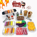 Miniatyrbilde 1 av 3: 80 stk. Simulering Kjøkkenleker for Barn Kjøkkenredskaper BBQ Late Som Matlaging 21 pcs