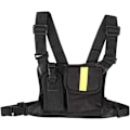 Miniatyrbillede 1 af 5: Walkie Talkie Brystsele Forlomme, Lysegul Brystsele Bryst Forlomme Taske Holster Vest Rig Bærepose f