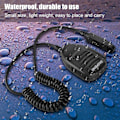 Pikkukuva 6 / 8: Kannettava vedenpitävä lamppu Walkie Talkie kädessä pidettävä mikrofoni BF-A58/BF-UV9r BF-9700 (musta)