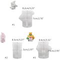 Miniatyrbilde 5 av 5: Gnome Form Jul Skjeggete Dverg Gammel Mann Form The flowers