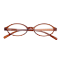 Pikkukuva 1 / 10: Sinivalolasit Pyöreät Lasit RUSKEA TASAINEN VALOISA TASAINEN Ruskea Brown Flat light-Flat light