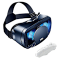 Miniatyrbilde 1 av 3: Fullskjerm VR-briller 3D-briller VR-sett 3D Virtual Reality-briller, justerbare med spillkontroller
