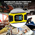 Miniatyrbillede 5 af 5: 6A/12V Smart Batterilader Bærbar Hurtig Motorcykel Lader wit