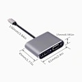Miniatyrbild 2 av 5: USB C Hub till HDMI VGA Multiport Adapter, 4-i-1 USB C till Vga Multiport