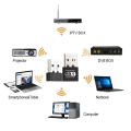 Miniatyrbilde 2 av 5: 650 Mbps Mini USB Wifi Adapter trådløst nettverkskort 802.11AC D 2.4GHz & 5.8GHz 650M one-size