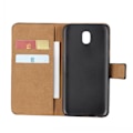 Miniatyrbillede 3 af 3: Pung etui Samsung J5 2017, Ægte læder, Sort Black Black