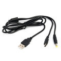 Miniatyrbillede 2 af 5: 1 stk. 2 i 1 USB 2.0 datakabeloplader til PSP 1000 2000