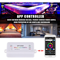 Miniatyrbild 3 av 5: Trådlös Bluetooth-kontroller SP105E APP WS2811 WS2812B WS2801 SK6812 APA102 Individuellt adresserbar programmerbar LED-pixelmodul Strip Light DC5V