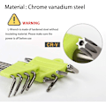 Miniatyrbilde 3 av 5: Offset Torx-nøkler, 8-delt Torx Allen-nøkkelsett, Phillips-skrutrekker T5 T6 T7 T8 T9 T10 T15 T20, Nøkkelsett Håndverktøy Torx Allen-nøkler