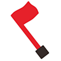 Miniatyrbillede 1 af 8: Email flag Roterende rødt flag 1 stk[qb] 1Pc