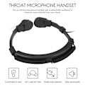 Miniatyrbillede 2 af 5: 2,5 mm halsmikrofon headset mikrofon Ptt til walkie talkie radio Tlkr T5 T80 T60 T6 T8 Talk