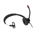 Miniatyrbillede 2 af 8: Enkelt øretelefon headset støjreduktion lydstyrkejustering mute USB erhvervsheadset med mikrofon sort H390‑ USB‑1