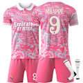 Miniatyrbilde 1 av 2: Må-ha! 2526 Real Madrid Dragemønster Fotballdrakt, Ronaldo Klassisk Nr. 7 Rosa Modell og Andre Stjerner Er Sjokkert Nr.9 MBAPPE Nr.9 MBAPPE[qb] No.9 MBAPPE s