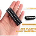 Miniatyrbillede 3 af 5: 30 stk. Havebygning Rørklemme 20mm Sort PC Drivhusram P