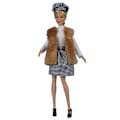 Miniatyrbillede 5 af 5: 30 cm Barbie dukke tøj Mode pels sweater coa N