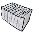 Miniatyrbillede 2 af 5: Foldbar jeans T-shirt opbevaring tøj rum skuffe sort - spot salg black grids