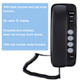 Miniatyrbilde 8 av 8: Veggmontert fasttelefonutvidelse uten anrops-ID Hjemmetelefon for hotellfamilie (svart)