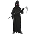 Grim Reaper-kostymer for barn med glødende røde øyne og ljå L[BT]
