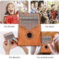 Miniatyrbild 5 av 5: Professionell Kalimba Tum Piano 17 Tangenter Tum Piano, Gåvor