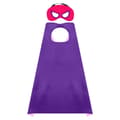 Superheltekapper og masker sæt til børns rollespil, fest, Halloween-kostumer Dark Violet One-size