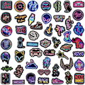 Miniatyrbillede 2 af 5: 100 stk Neon Style Vandflaskestickers Laptop Vinyl Søde Vandfaste Tastatur Dekaler Scrapbog Stickers Computer Hydroflask Stickers