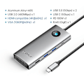 Miniatyrbilde 2 av 5: in 1 Dokkingsstasjon HD+VGA PD 100W Lading Gigabit Ethernet Multifunksjonell Type-C Hub Dark Grey