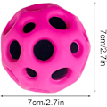 Miniatyrbild 4 av 5: Extremt Hög Studsboll & Pop Ljud Meteor Rymdboll Leksak, Pop Studsboll Gummi Studsboll Sinnesboll för Barn Vuxna Rose Red