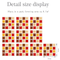 Pikkukuva 1 / 5: 90 kappaletta DIY mosaiikki seinätarra vedenpitävä kodin sisustus B B 90PCS