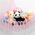 Miniatyrbilde 5 av 8: Oppbevaringsnett for bamser med mesh-hengeseng for lette plusjdyr White