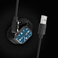 Miniatyrbillede 2 af 5: USB-kabeloplader til HW12 HW16 til Smart Watch udskiftning 2-polet magnetisk USB-opladning