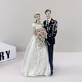 Miniatyrbilde 2 av 5: Bryllup Brudgom Harpiks Ornament Statue Kake Topper Bryllupsdekorasjon Sta style 5