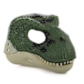 Miniatyrbillede 1 af 5: Dinosaurmaske Hovedbeklædning, Jurassic World Dinosaurlegetøj med Åbning Bevægelig Kæbe, Velociraptor Maske & Tyrannosaurus Rex Maske Bundle Green