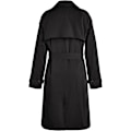 Miniatyrbild 4 av 4: Loalirando - Trenchcoat Dubbelknäppt Klassisk Lång Jacka Vindtät Höst Vårjacka black L