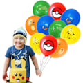 Miniatyrbillede 2 af 4: 20 stk. Pikachu børnefest ballon bue tillykke med fødselsdagen 20 random balloons