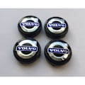 Pikkukuva 3 / 5: 4 kpl auton napahatut, vedenpitävät pölytiiviit ruostumattomat autologon suojukset, Volvo S60 S90 XC40 XC60 V90 S40 S80L, 65mm C