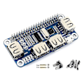 Pikkukuva 1 / 5: Waveshare 4 USB-portin USB-keskitin Hat Raspberry Pi 4b 3b+ -laitteelle