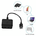 Miniatyrbild 3 av 5: För Ps1 Ps2 Playstation 2 Joypad Gamepad till Ps3 PC USB Controller