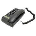 Miniatyrbillede 8 af 8: Kablet telefon med opkalds-id, store knapper, lydstyrkekontrol, vægmontering, kablet bordtelefon med LCD-baggrundsbelysning