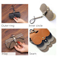 Miniatyrbillede 4 af 8: 1 stk Retro Læder Håndlavet Brille Etui Solbriller Briller Pro Brown