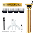 Pikkukuva 1 / 5: Sähköinen hiustenleikkuri trimmeri USB ladattava partakone Clipper Sha gold 1 set