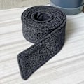 Miniatyrbillede 3 af 5: Damefrakke med hætte, bælte i taljen, bredt bælte i taljen, alsidigt bælte i taljen, bindebælte til trenchcoat, langt nok til frakker, shopping dark gray