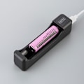 Miniatyrbillede 4 af 5: 18650-oplader med Type-C-kabel 4.2V lithiumbatteri Smart-oplader til 14500 26650 18650 batteri 2 slots